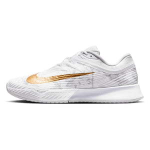 Men's Zoom Vapor Pro 3 Magnolia Tennis Shoes White and Metallic Gold Footwear Nike