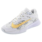 Men's Zoom Vapor Pro 3 Magnolia Tennis Shoes White and Metallic Gold Footwear Nike