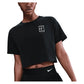 Women`s Court Dri-FIT Slam Short Sleeve Cropped Tennis Tee Apparel Nike