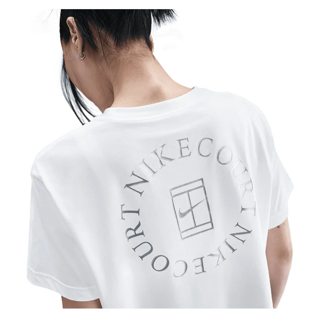 Women`s Court Dri-FIT Slam Short Sleeve Cropped Tennis Tee Apparel Nike
