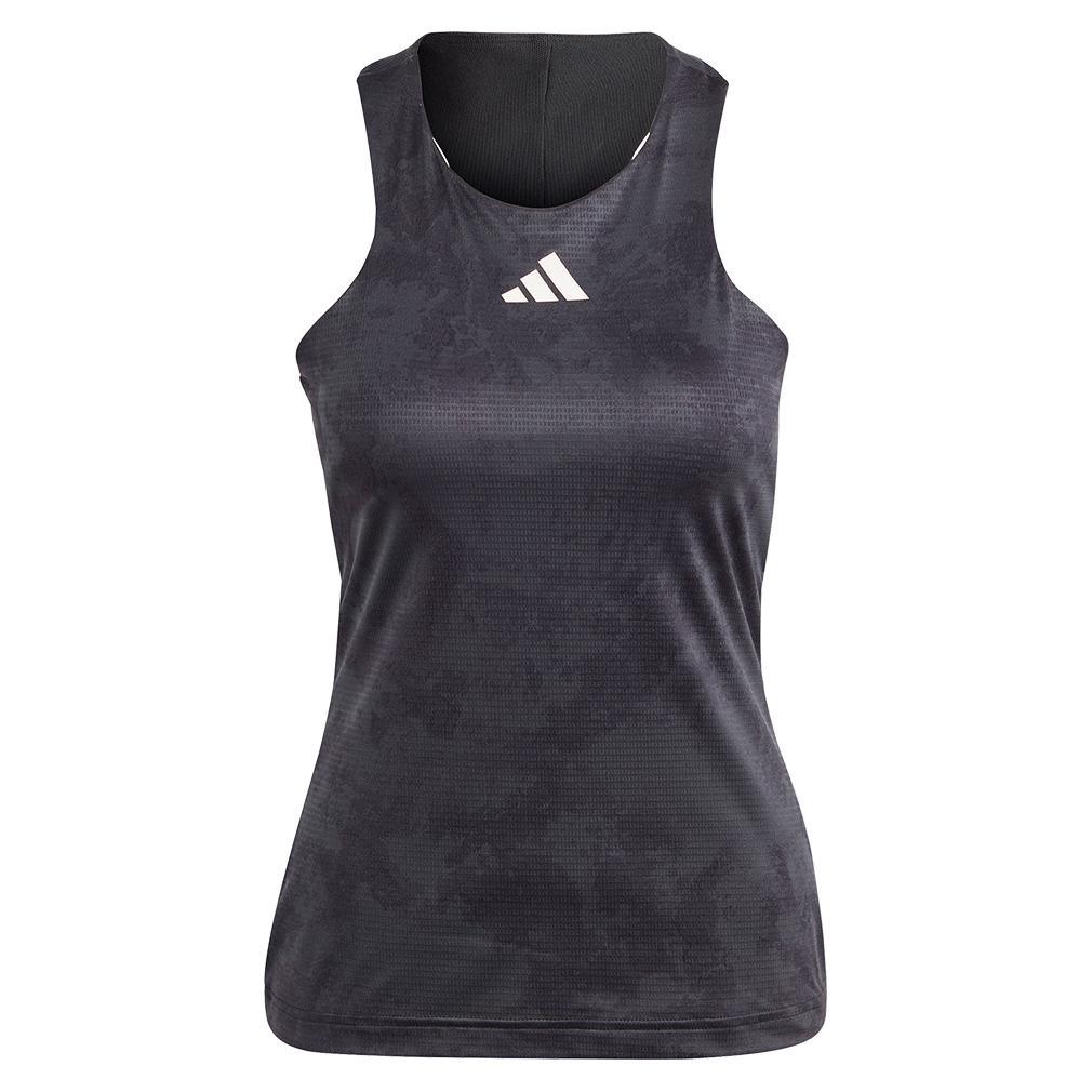 Women's Paris HEAT.RDY Y-Back Tennis Tank Carbon Apparel Adidas