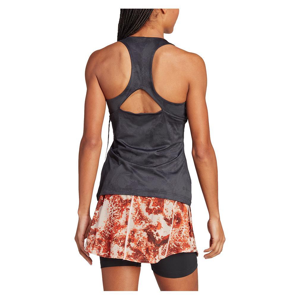 Women's Paris HEAT.RDY Y-Back Tennis Tank Carbon Apparel Adidas