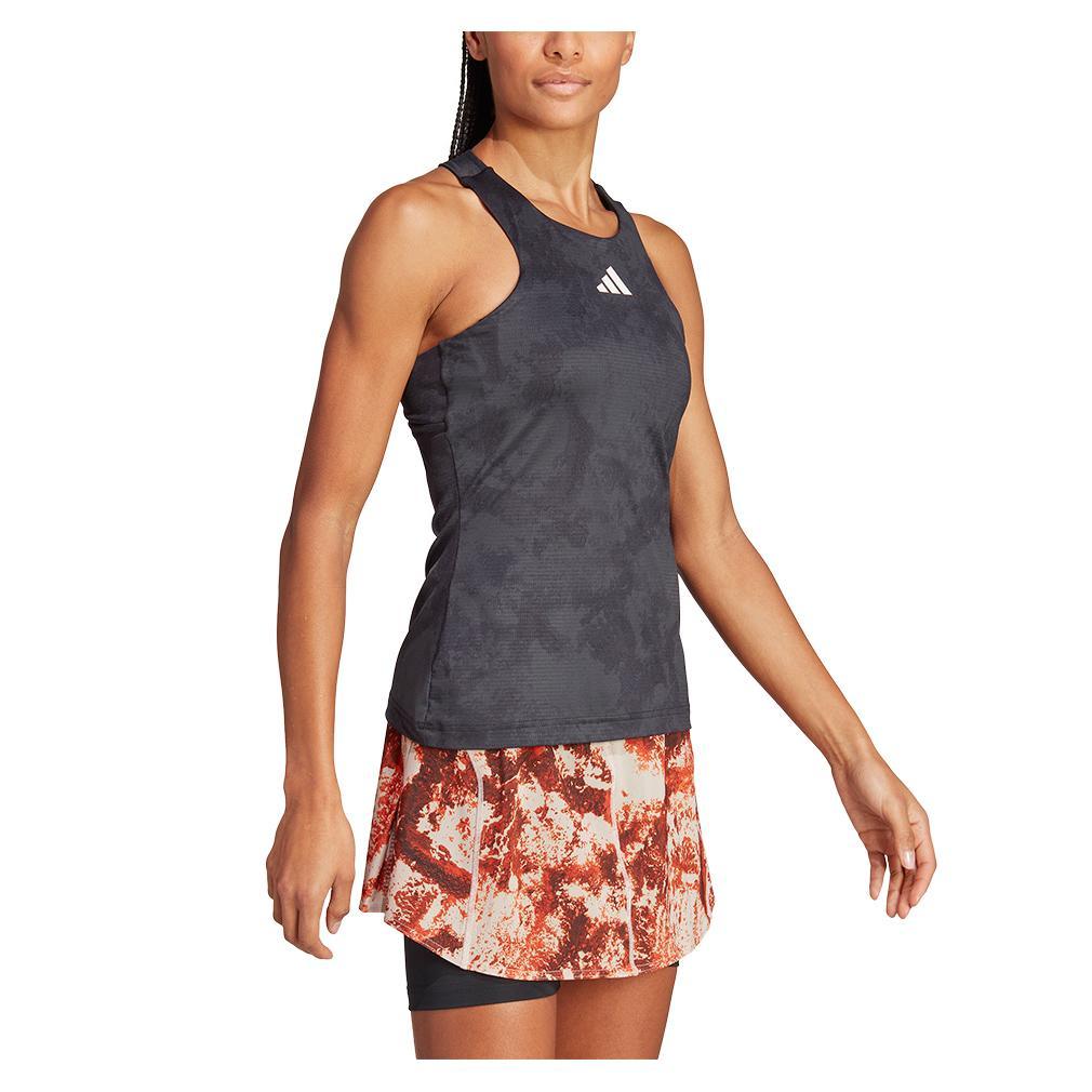 Women's Paris HEAT.RDY Y-Back Tennis Tank Carbon Apparel Adidas