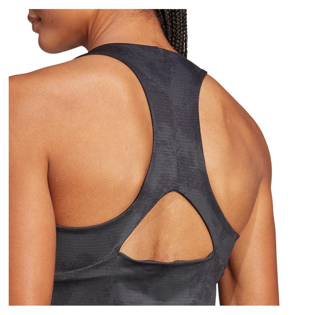 Women's Paris HEAT.RDY Y-Back Tennis Tank Carbon Apparel Adidas