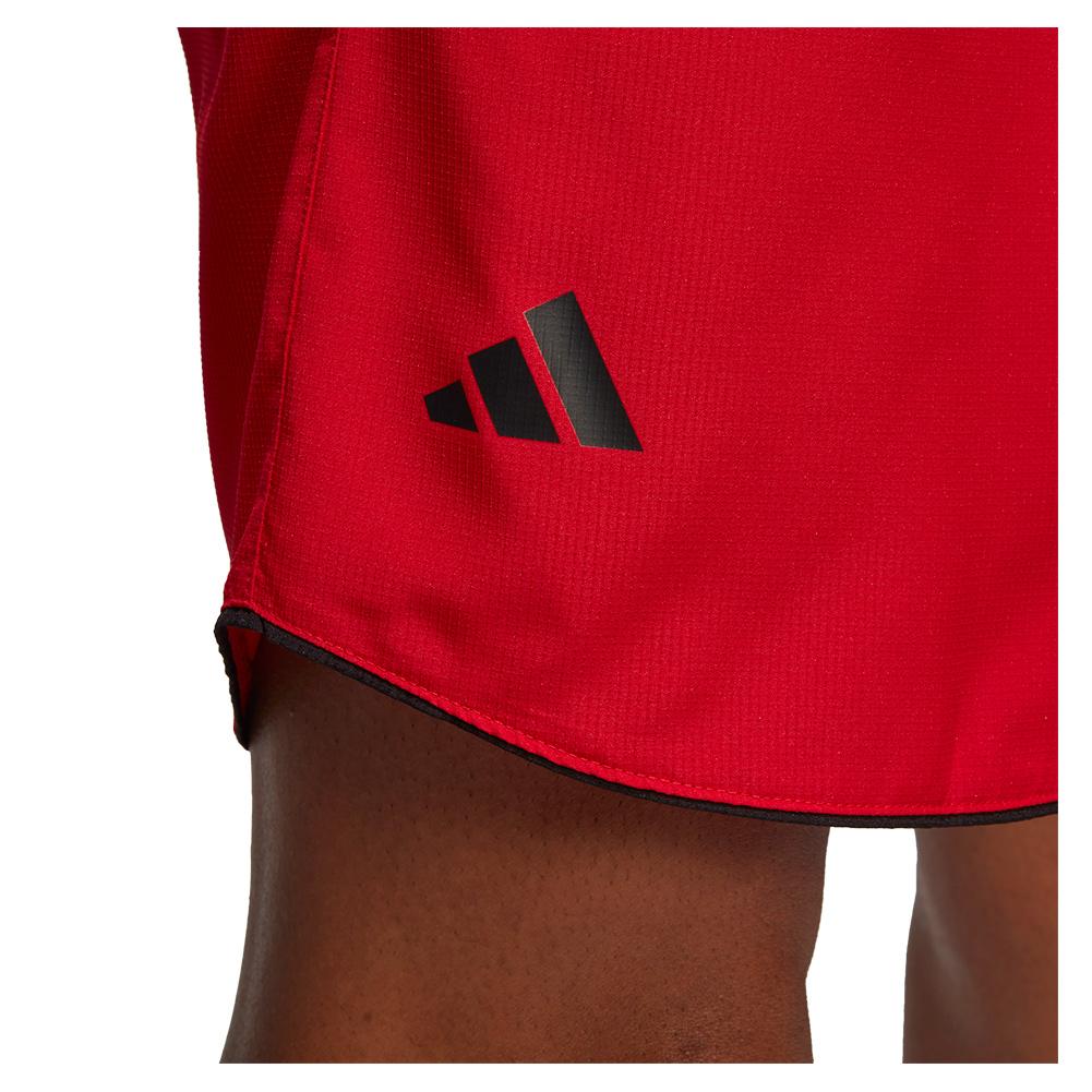 Men's Club 7 Inch Tennis Shorts Better Scarlet Apparel Adidas