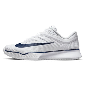 Women`s Vapor Pro 3 PRM Tennis Shoes White and Midnight Navy Footwear Nike