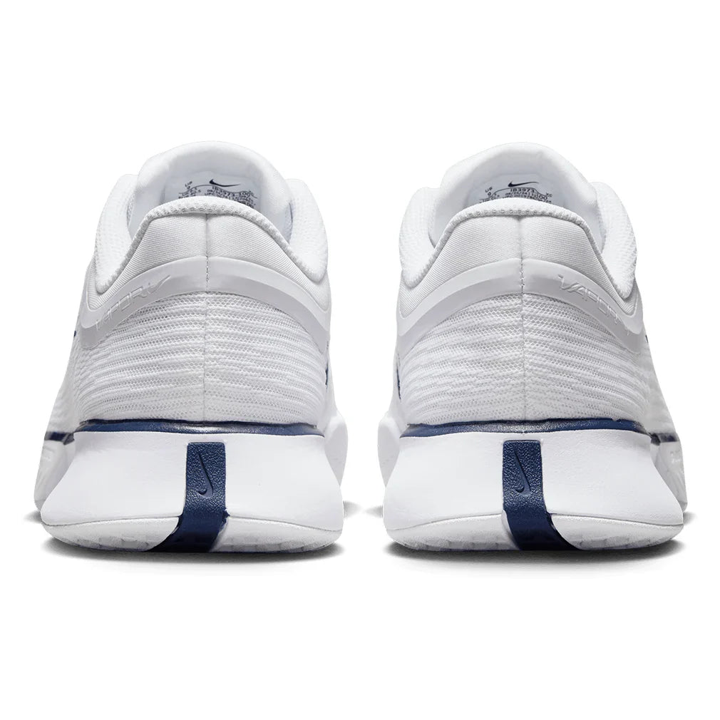Women`s Vapor Pro 3 PRM Tennis Shoes White and Midnight Navy Footwear Nike