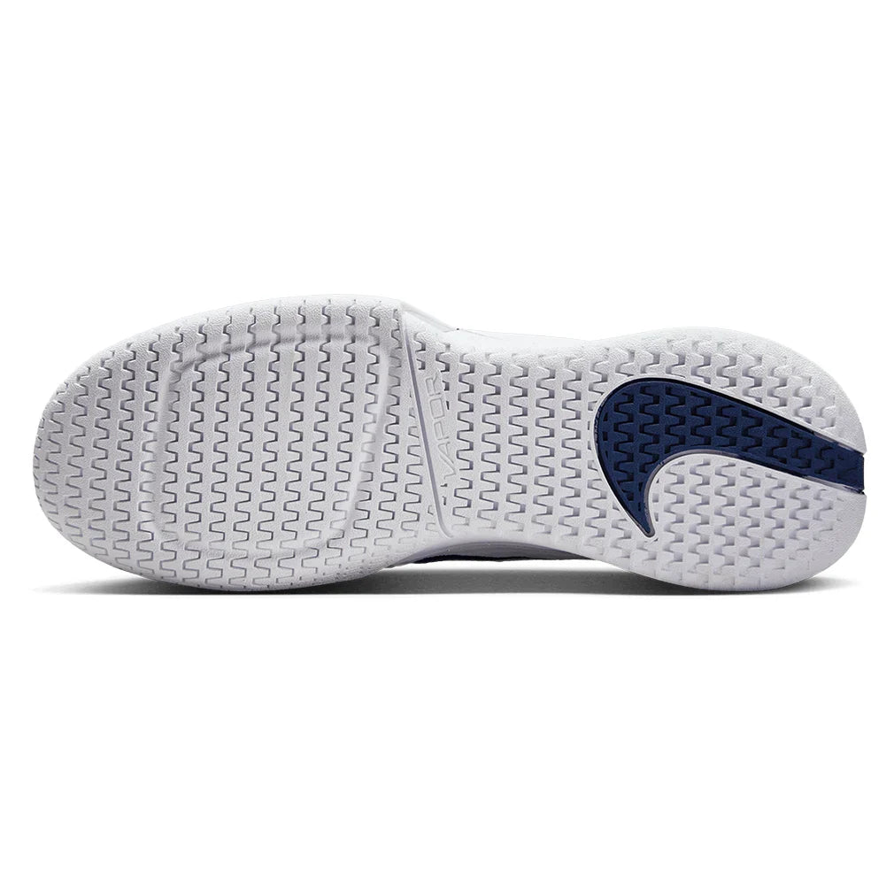 Women`s Vapor Pro 3 PRM Tennis Shoes White and Midnight Navy Footwear Nike