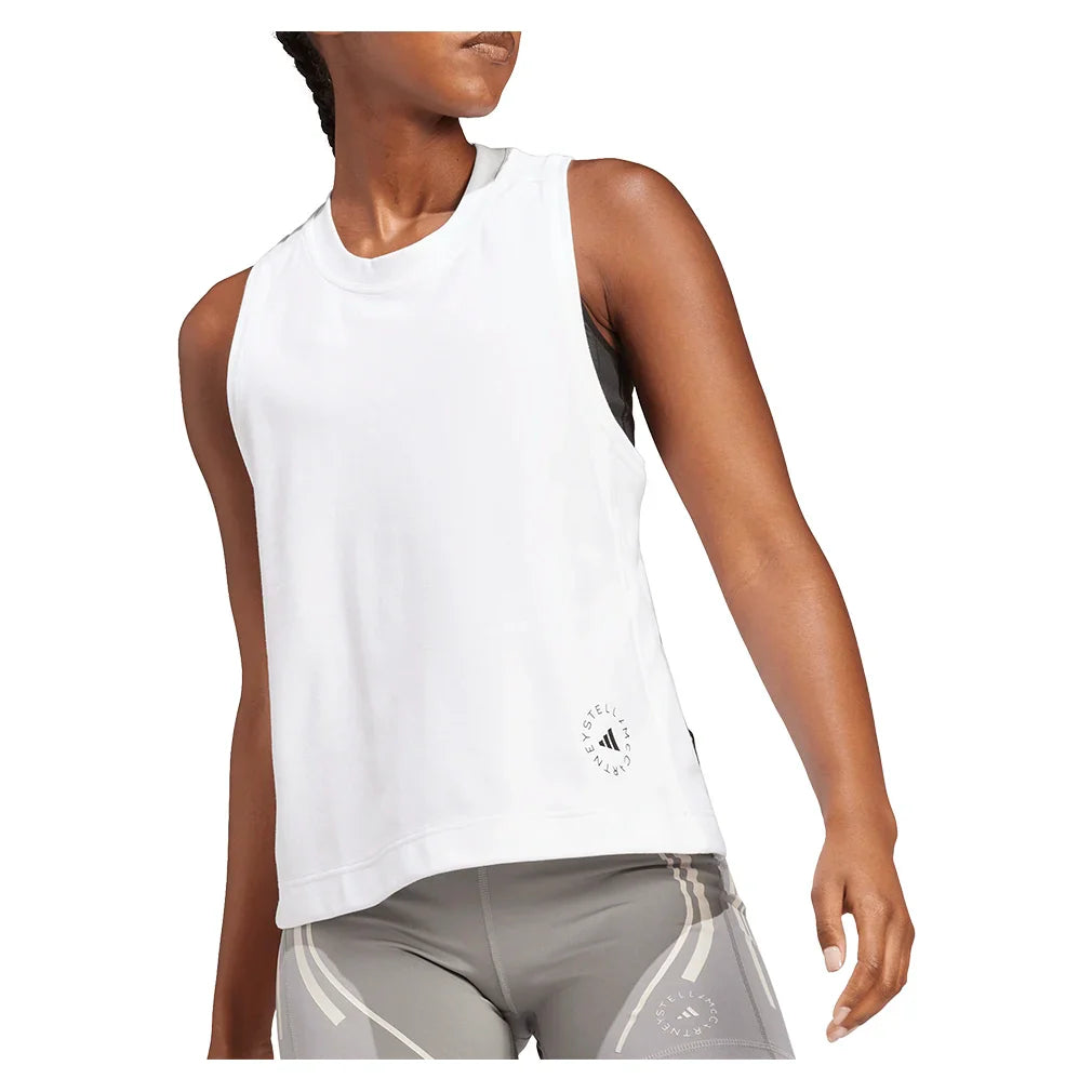 Women`s Stella McCartney Logo Tank Top White Apparel Adidas