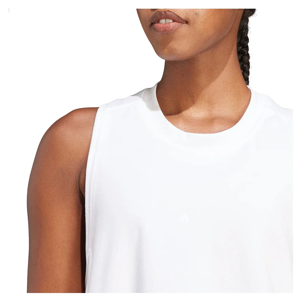 Women`s Stella McCartney Logo Tank Top White Apparel Adidas