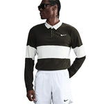 Men`s Paris Court Dri-FIT Advantage Slam Long Sleeve Tennis Polo Apparel Nike