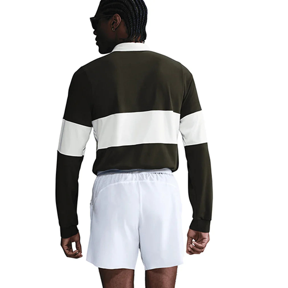 Men`s Paris Court Dri-FIT Advantage Slam Long Sleeve Tennis Polo Apparel Nike