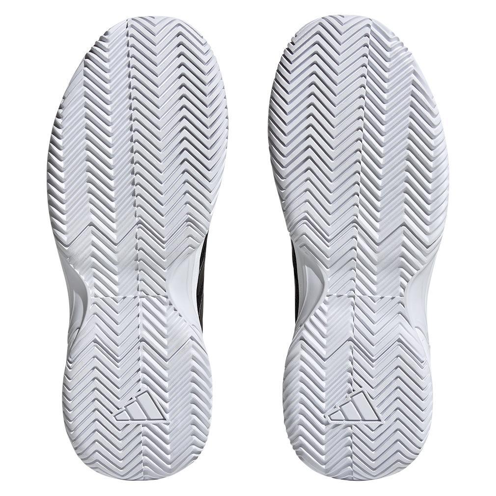 Women's GameCourt 2 Tennis Shoes Black and Silver Metallic Adidas
