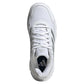 Women's CourtJam Control 3 Tennis Shoes White and Silver Metallic Adidas