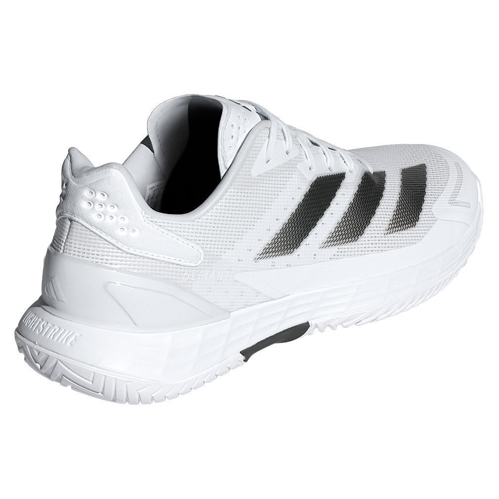 Mens Defiant Speed 2 Tennis Shoes White and Core Black Footwear Adidas