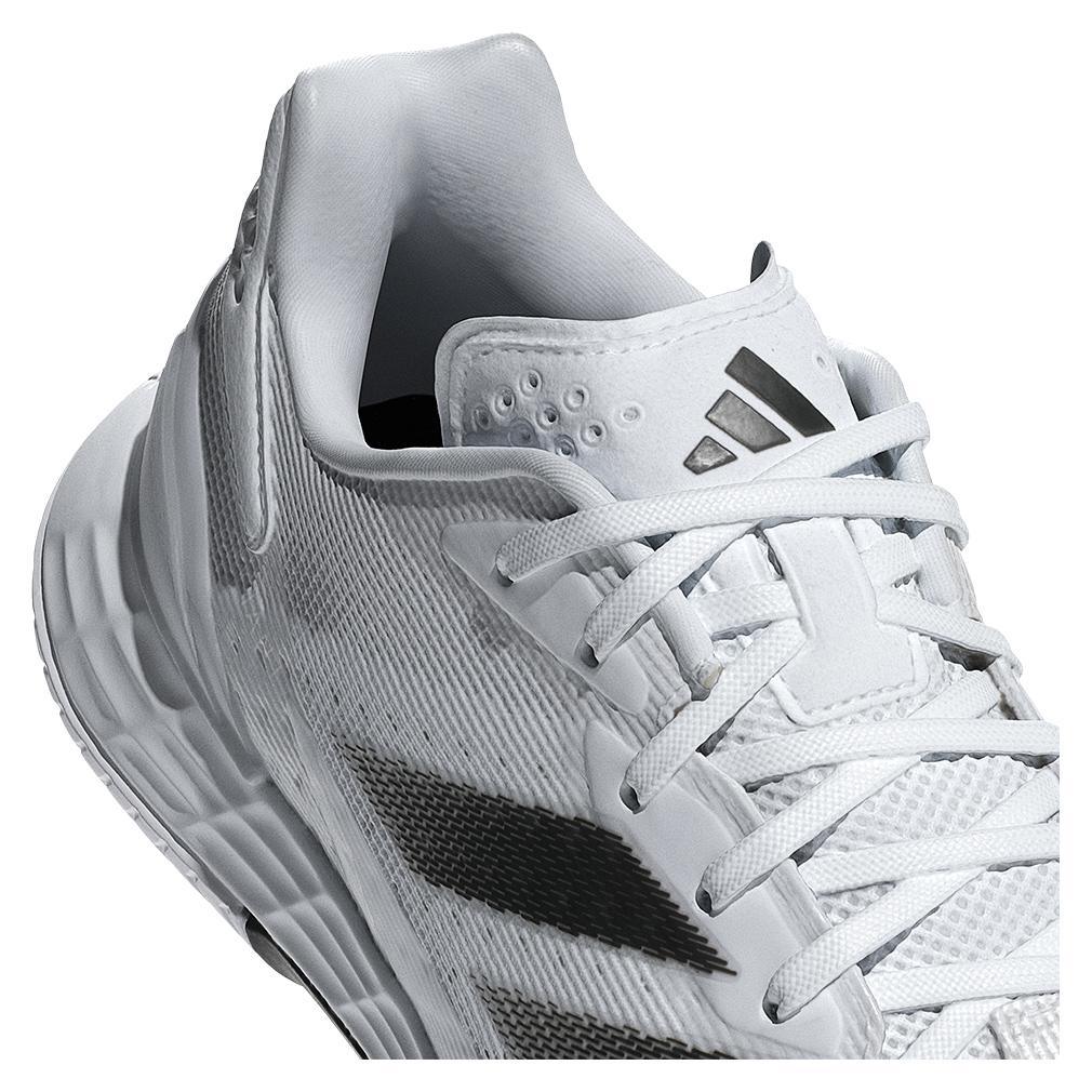 Mens Defiant Speed 2 Tennis Shoes White and Core Black Footwear Adidas