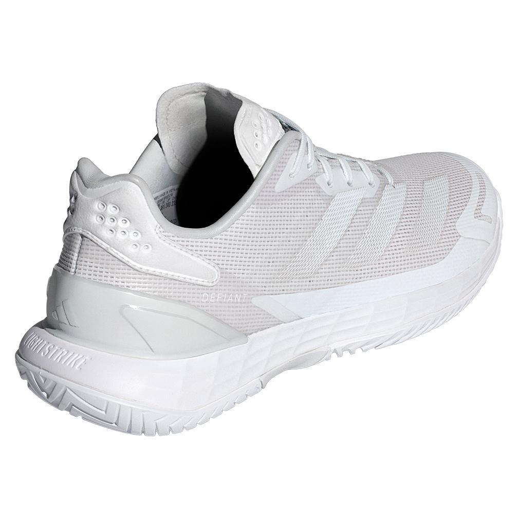 Womens Defiant Speed 2 Tennis Shoes White and Grey One Footwear Adidas