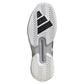 Men`s Adizero Ubersonic 5 Tennis Shoes White and Core Black Footwear Adidas