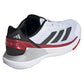 Men`s Crazyquick LS Padel Shoes Footwear White and Lucid Red Footwear Adidas