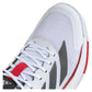 Men`s Crazyquick LS Padel Shoes Footwear White and Lucid Red Footwear Adidas