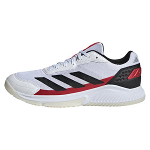 Men`s Courtquick Padel Shoes Footwear White and Lucid Red Footwear Adidas