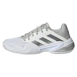 Women's Barricade 13 Tennis Shoes White and Gray Adidas