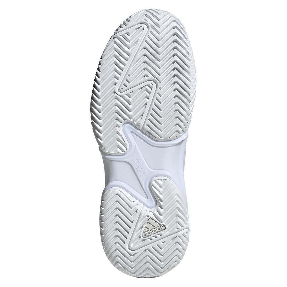 Women's Barricade 13 Tennis Shoes White and Gray Adidas