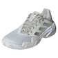 Women's Barricade 13 Tennis Shoes White and Gray Adidas
