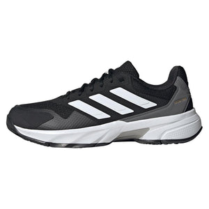 Men's CourtJam Control 3 Tennis Shoes Black and White Adidas