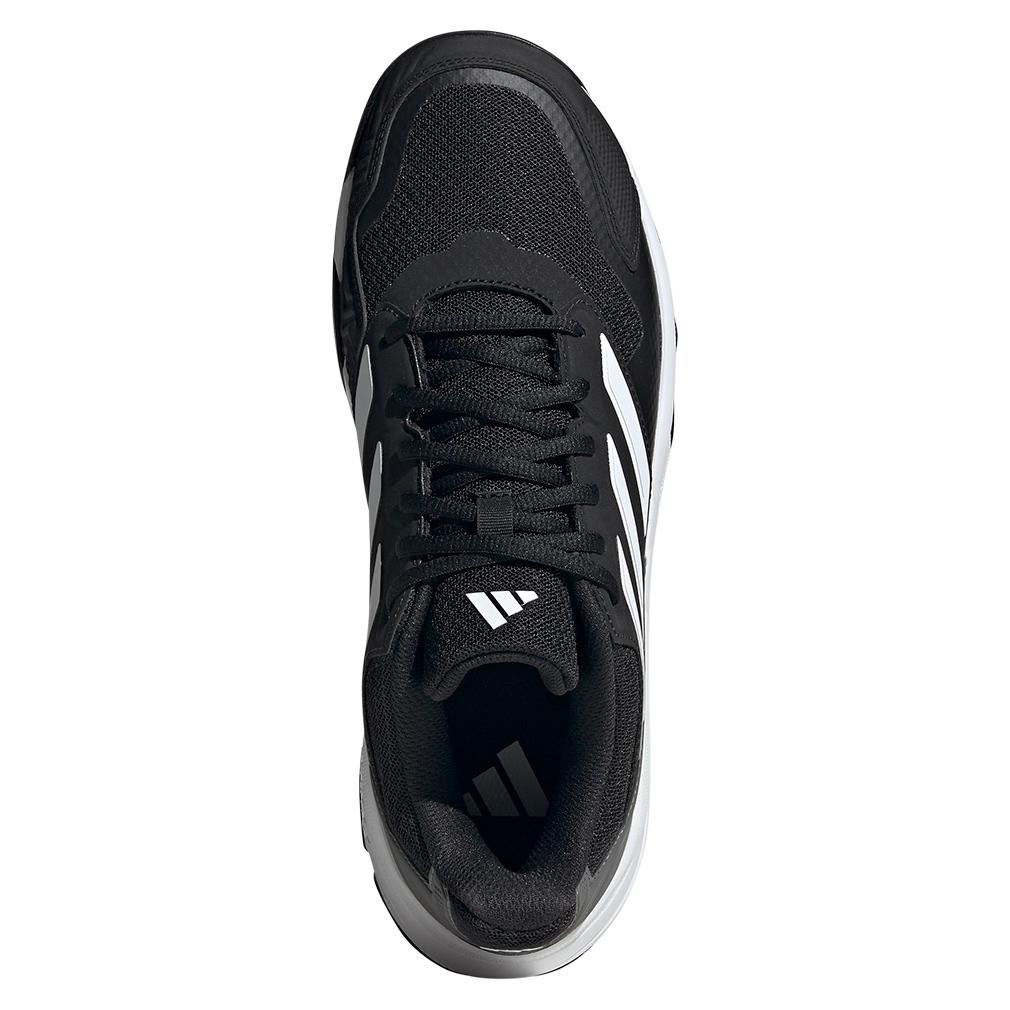 Men's CourtJam Control 3 Tennis Shoes Black and White Adidas