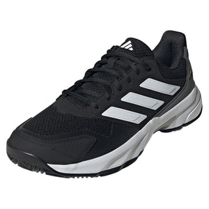 Men's CourtJam Control 3 Tennis Shoes Black and White Adidas