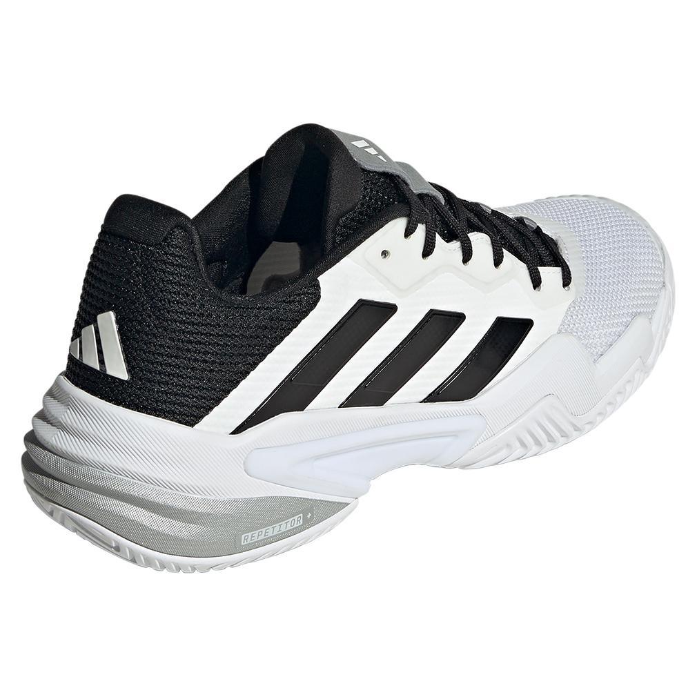 Men's Barricade 13 Tennis Shoes White and Core Black Adidas