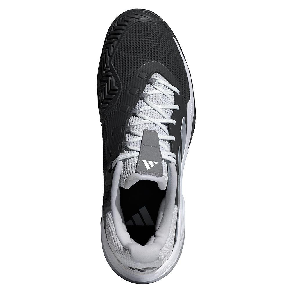 Men's Barricade 13 Tennis Shoes Core Black and White Adidas