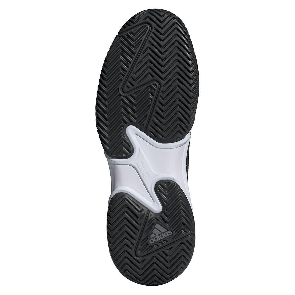 Men's Barricade 13 Tennis Shoes Core Black and White Adidas