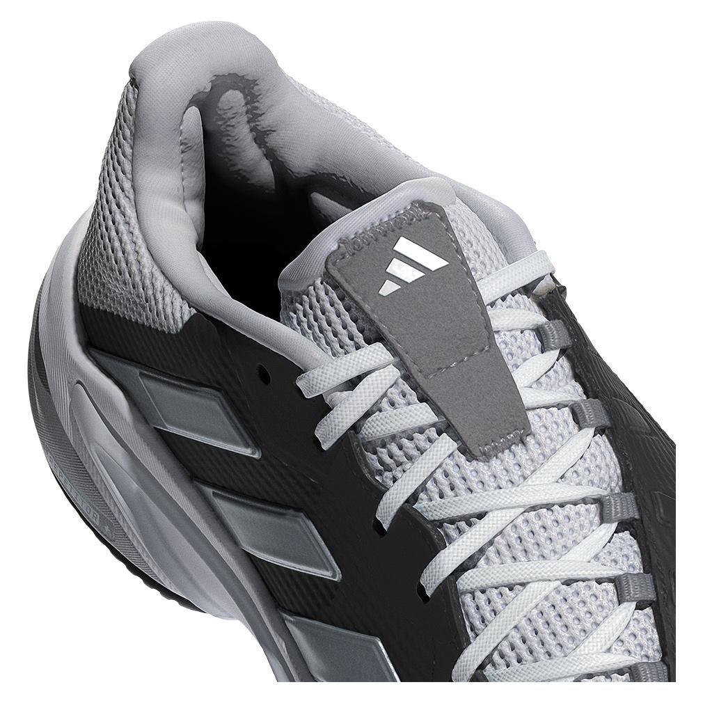 Men's Barricade 13 Tennis Shoes Core Black and White Adidas
