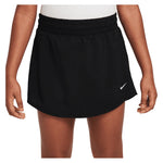 Girls` One Dri-FIT High-Waisted Skort Black and White Apparel Nike