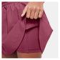 Girls` One Dri-FIT High-Waisted Skort Sweet Beet and White Apparel Nike