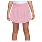 Girls' One Dri-FIT High-Waisted Training Skort Med Soft Pink and White Apparel Nike