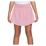 Girls' One Dri-FIT High-Waisted Training Skort Med Soft Pink and White Apparel Nike