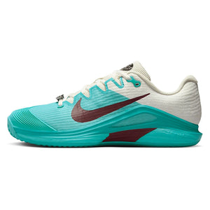 Women`s Vapor 12 PRM Clay Tennis Shoes Dusty Cactus and Dark Team Red Footwear Nike