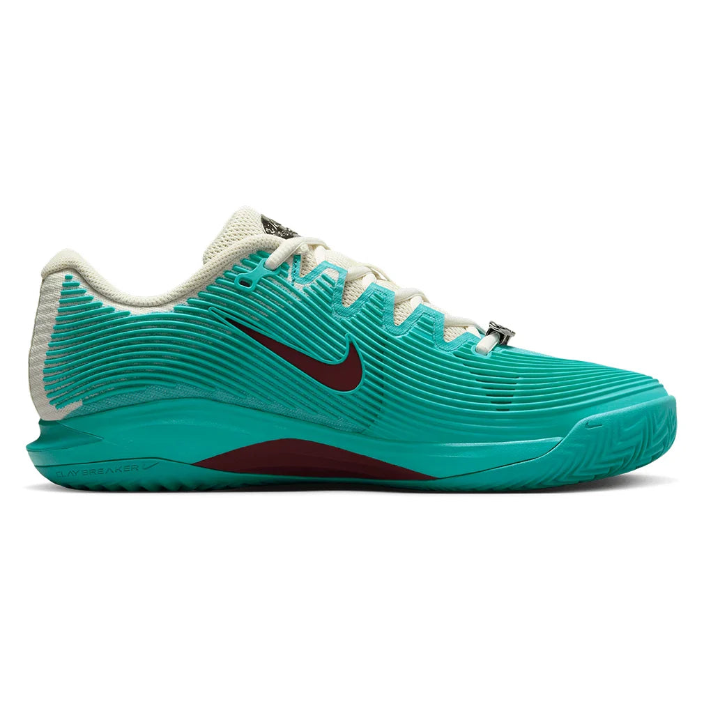 Women`s Vapor 12 PRM Clay Tennis Shoes Dusty Cactus and Dark Team Red Footwear Nike