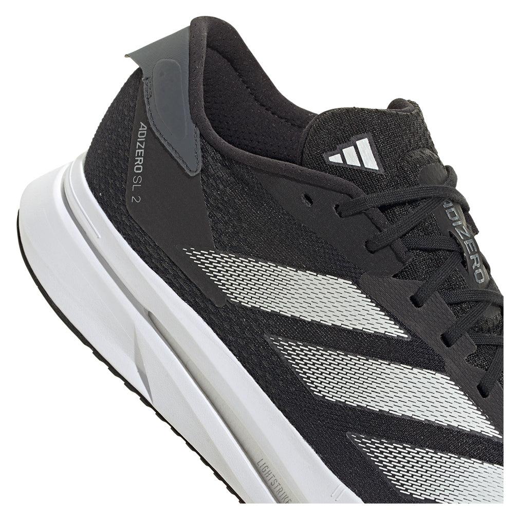 Men`s Adizero SL2 Running Shoes Core Black and Zero Metallic Footwear Adidas
