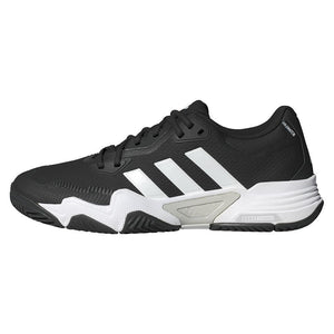Mens Solematch Control 2 Tennis Shoes Core Black and Silver Metallic Footwear Adidas