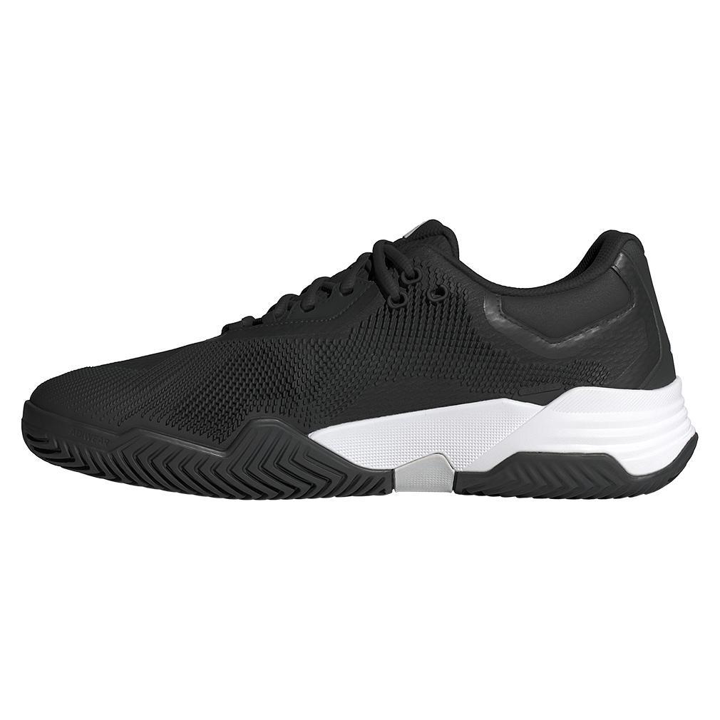 Mens Solematch Control 2 Tennis Shoes Core Black and Silver Metallic Footwear Adidas