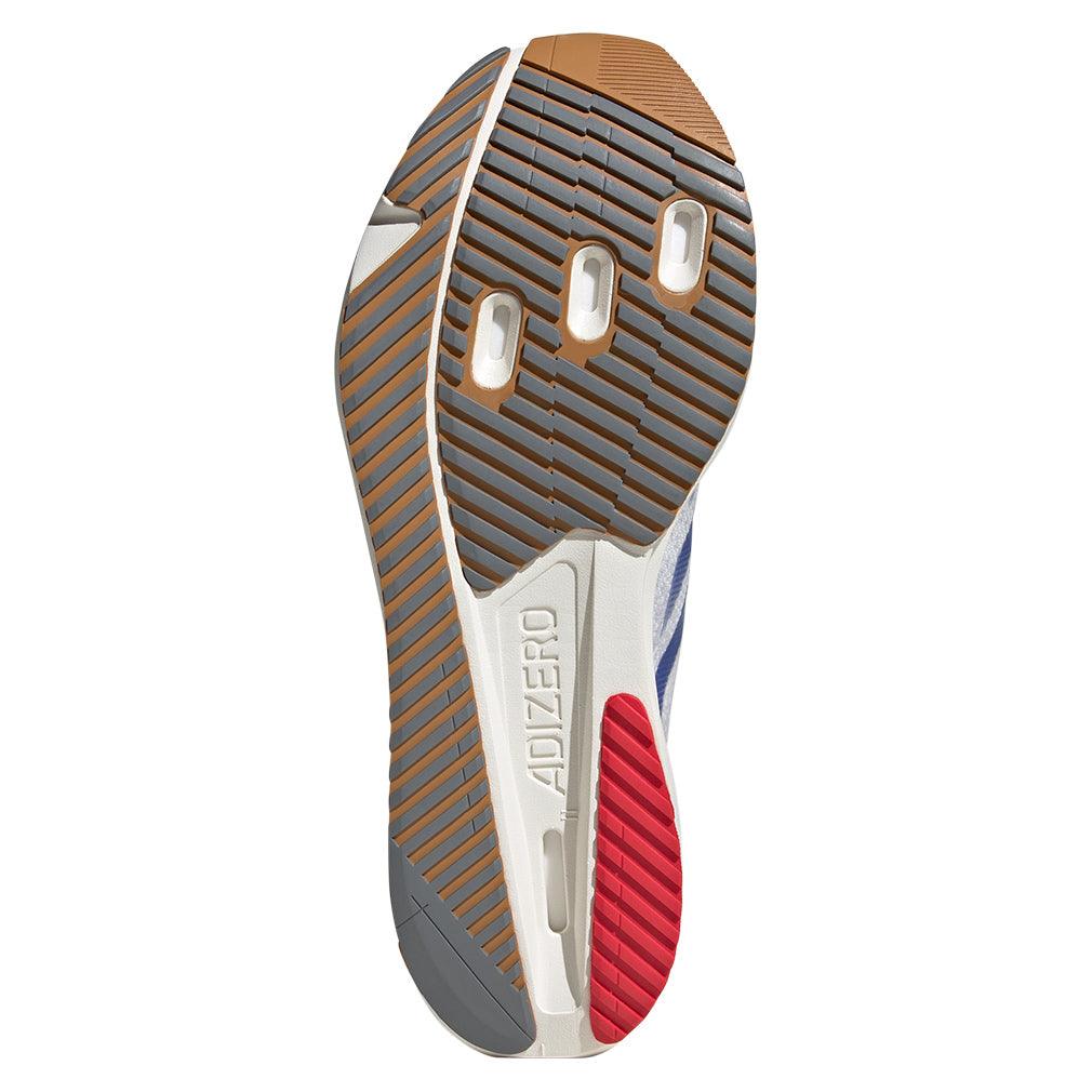 Men`s Adizero SL2 Running Shoes White and Team Royal Blue Footwear Adidas
