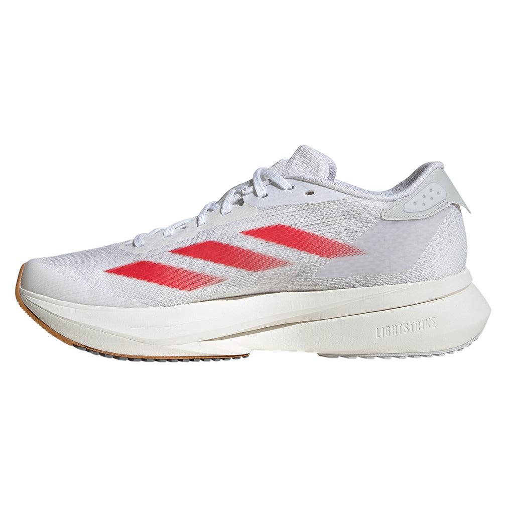 Women`s Adizero SL2 Running Shoes White and Pure Ruby Footwear Adidas