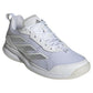 Women`s AvaFlash Tennis Shoes White and Metallic Silver Footwear Adidas