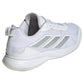 Women`s AvaFlash Tennis Shoes White and Metallic Silver Footwear Adidas
