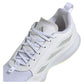Women`s AvaFlash Tennis Shoes White and Metallic Silver Footwear Adidas