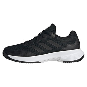 Mens Gamecourt 2 Tennis Shoes Black and White Footwear Adidas